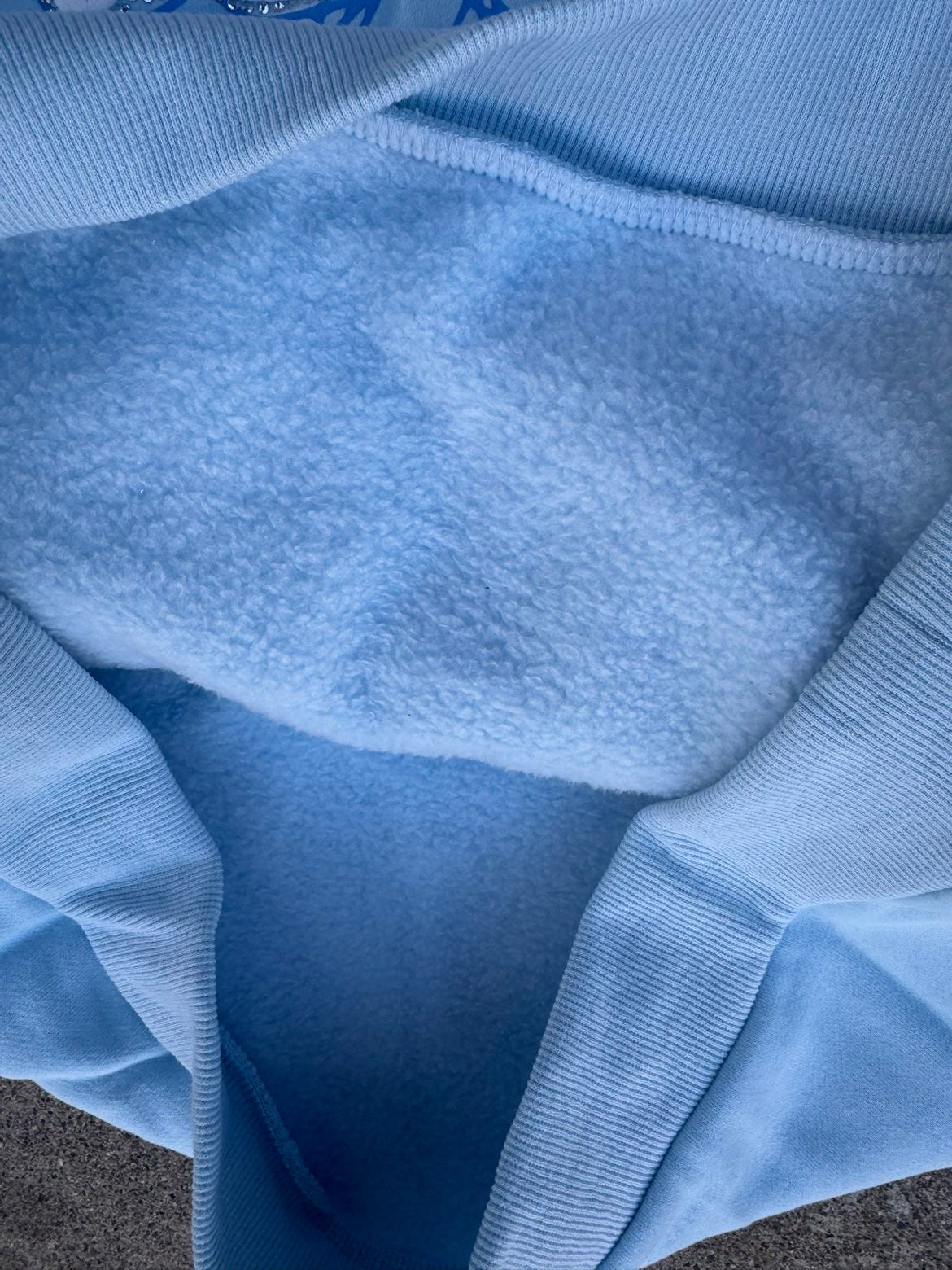 Blue and White Hoodie