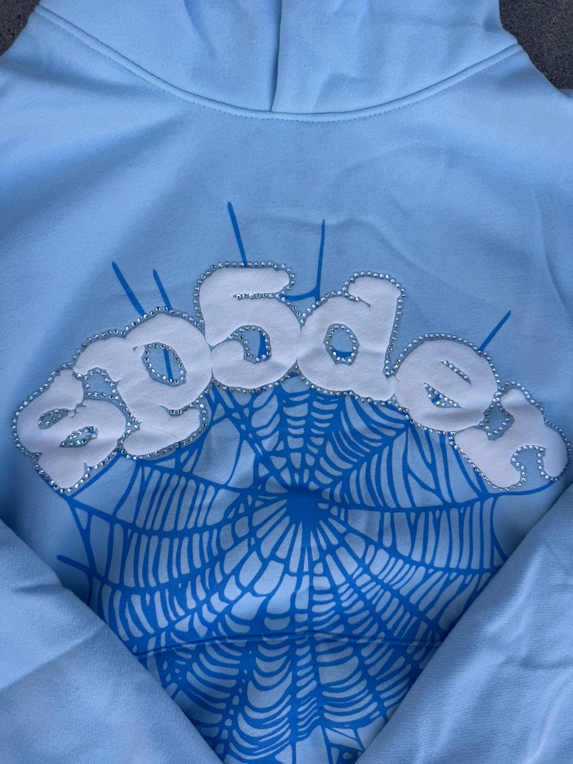 Blue and White Hoodie