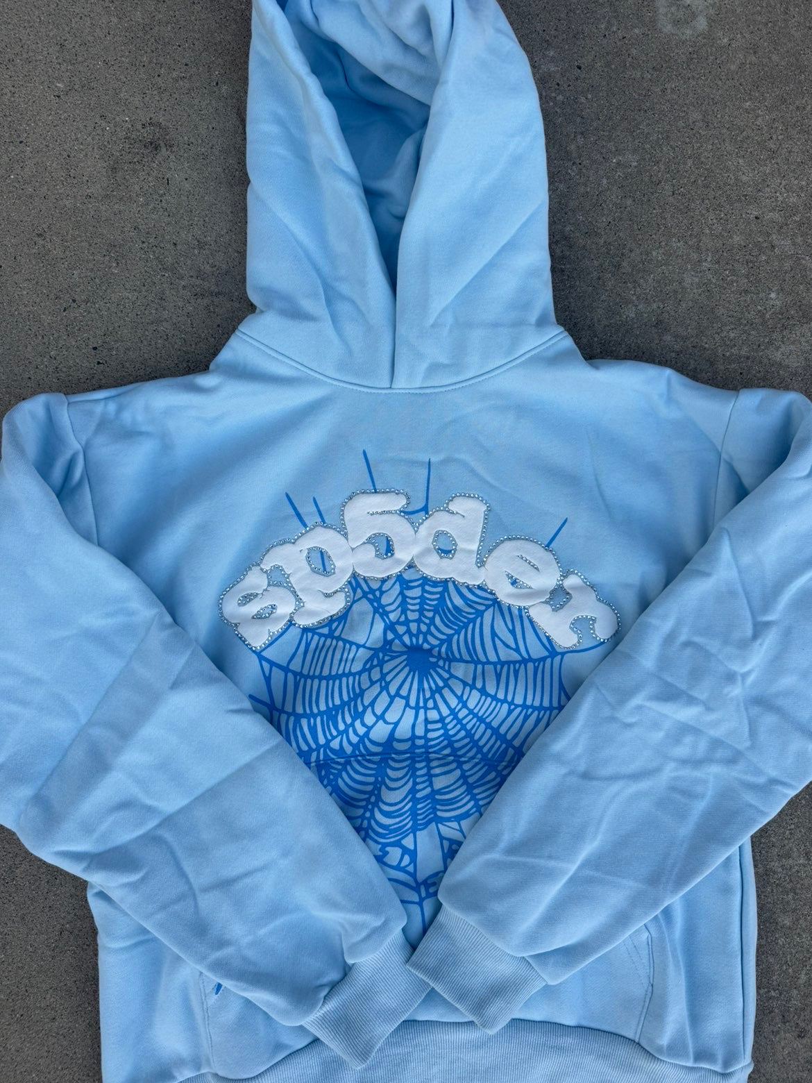Blue and White Hoodie