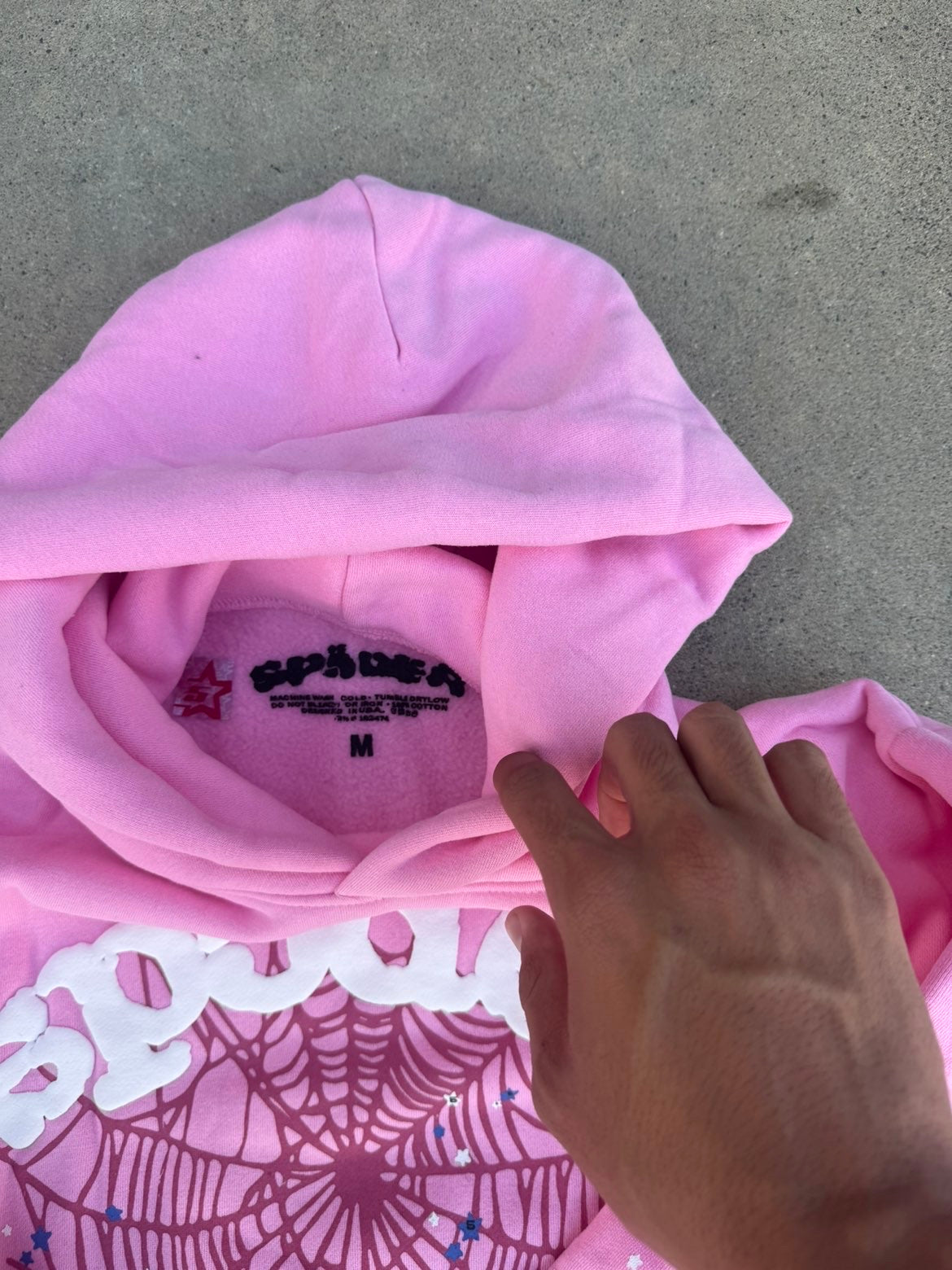 Pink and White Hoodie