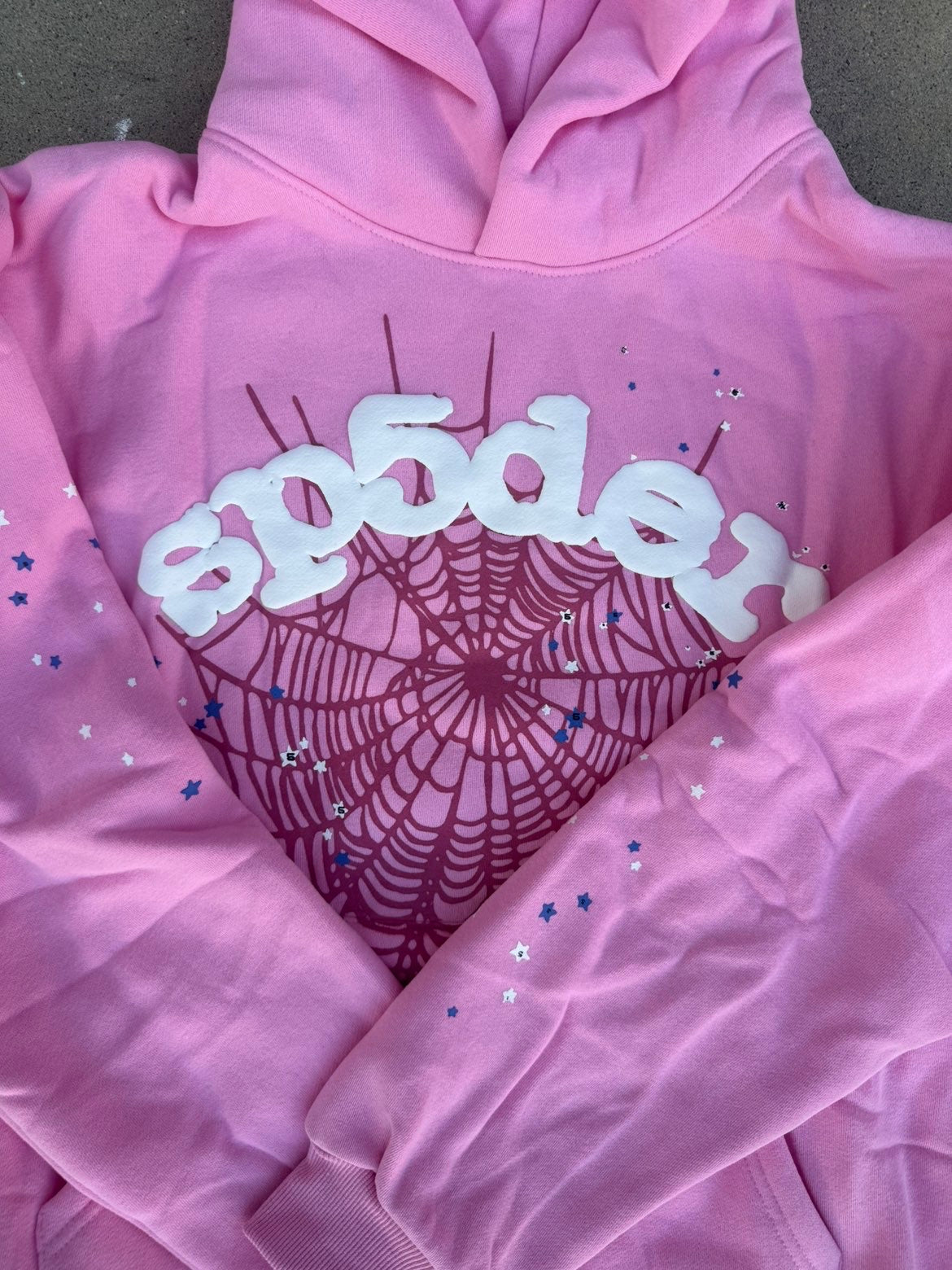 Pink and White Hoodie