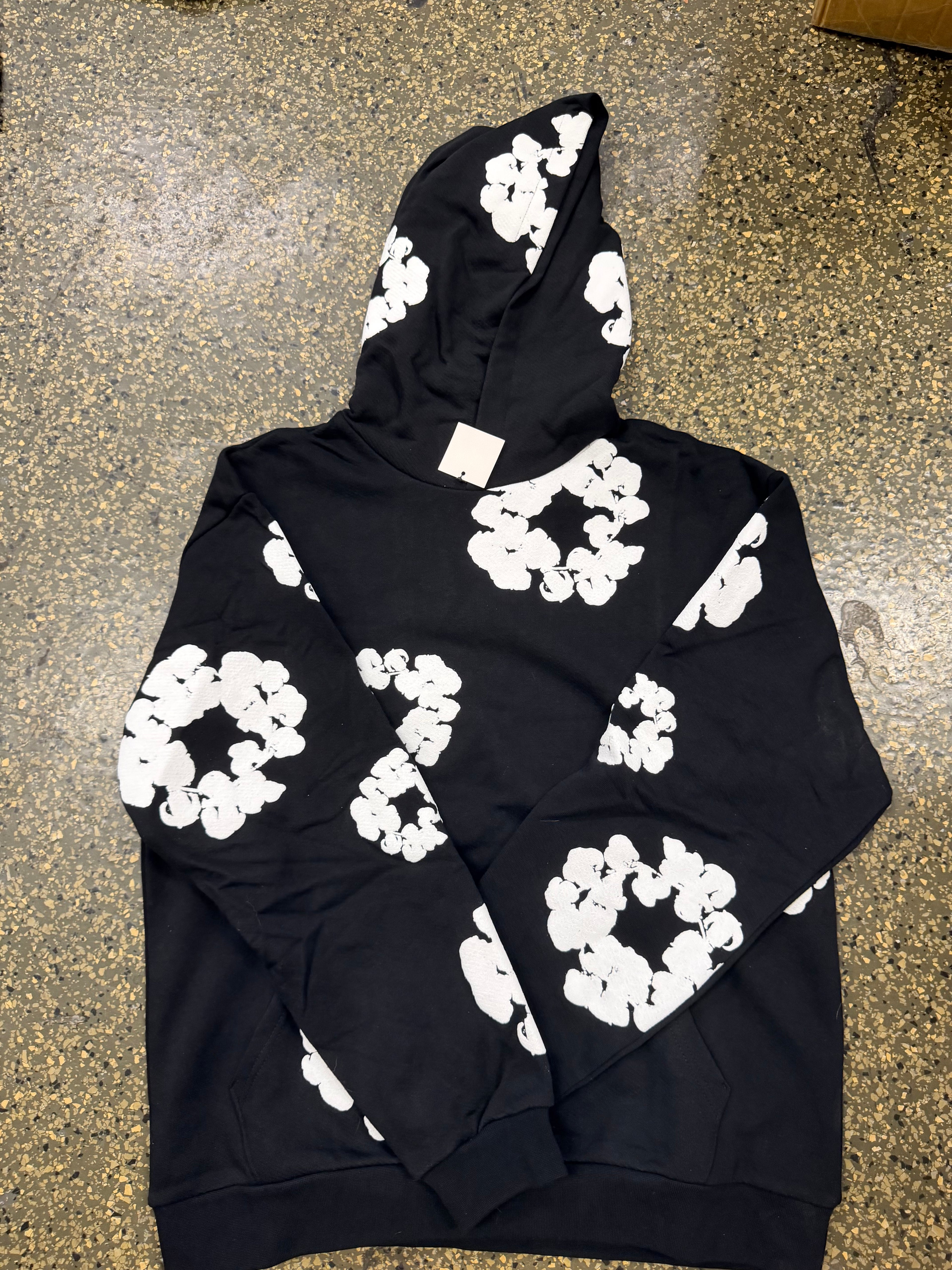 Black and White Tear Hoodie