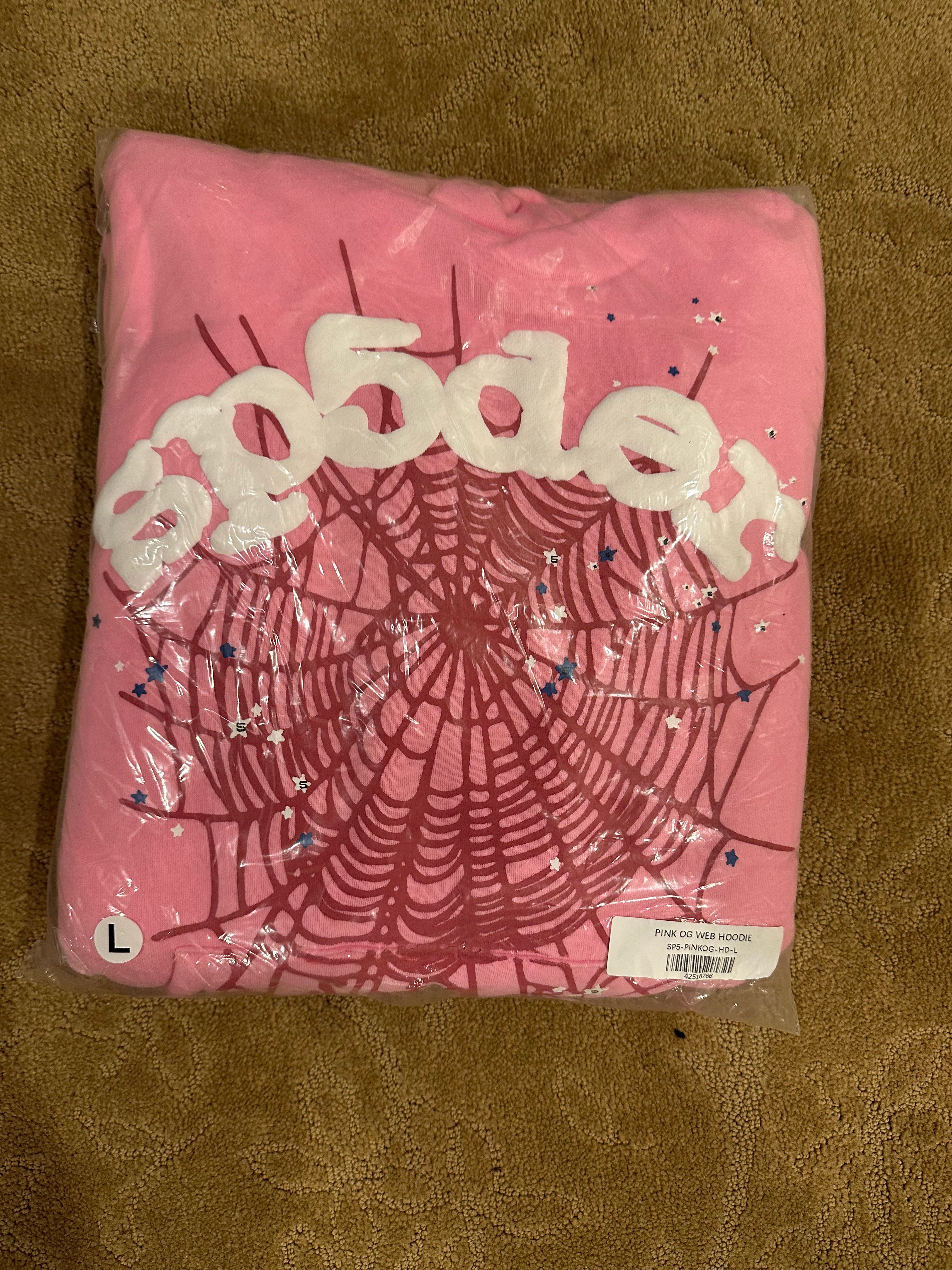 Pink and White Hoodie