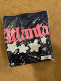 Navy Blue and White Hoodie